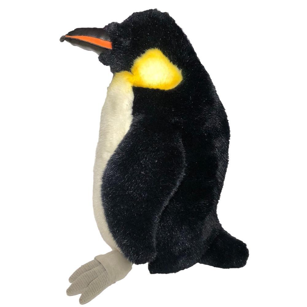 Fine Toy Realistic Emperor Penguin Plush 17" Large Stuffed Animal Wildlife